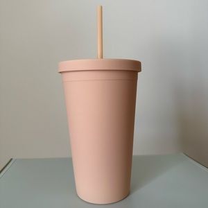 **NEW** 16oz Acrylic Tumbler- PEACH/NUDE